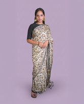 Savitri Flowers Modal Saree Set