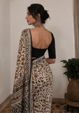 Savitri Flowers Modal Saree Set