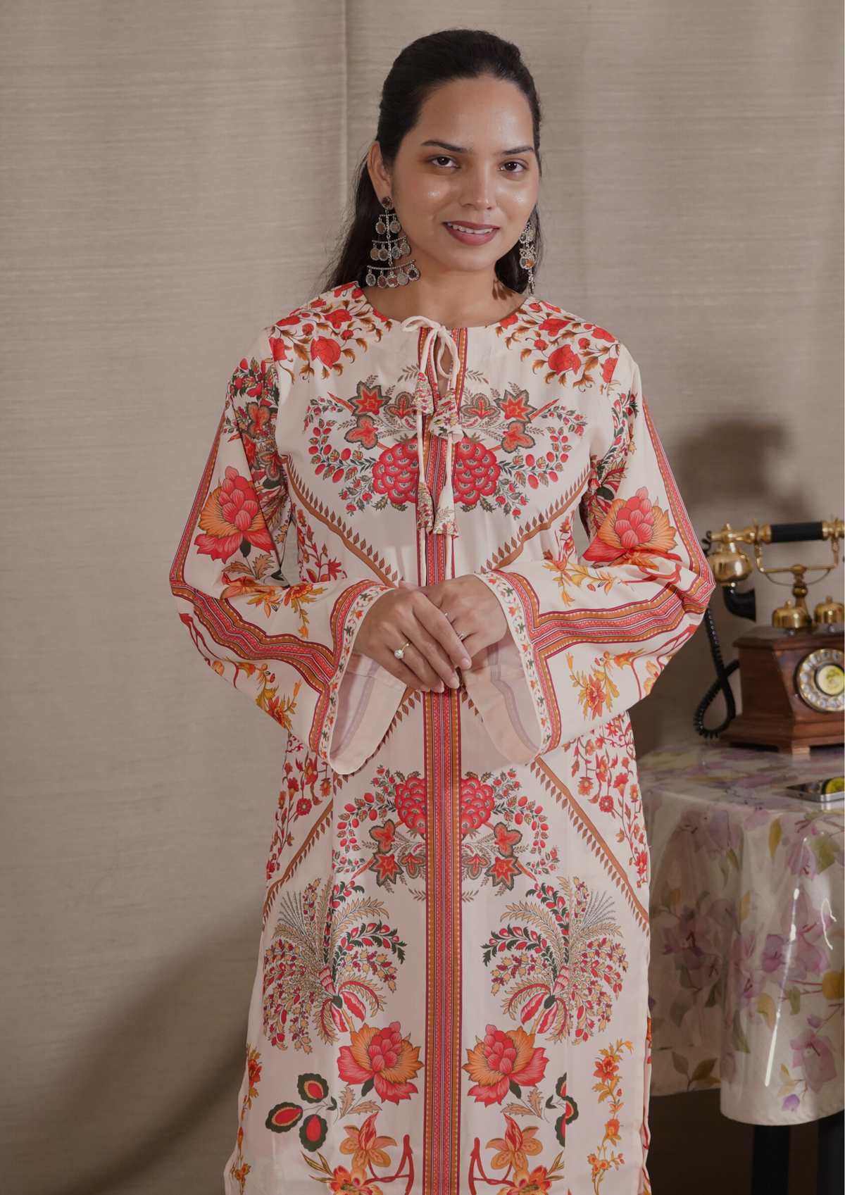 Rose Garden Kurti Set