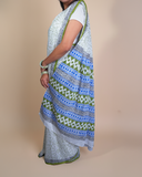 Green warali AADHYA saree set